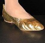 Обувь (чешки) для танца живота золотом и серебром. 
