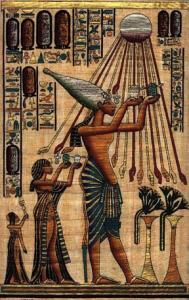  Египетский Papyrus ,Akhenaton 
